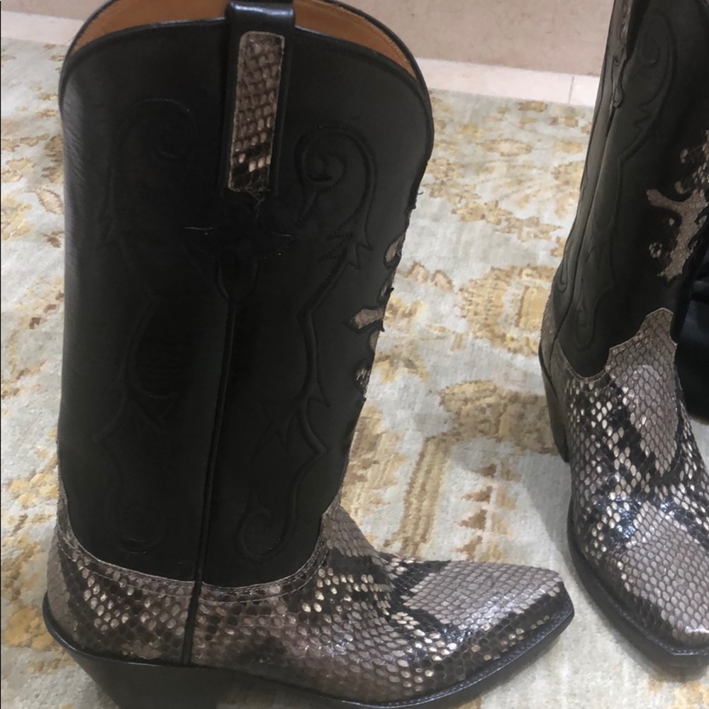 Genuine Python Cowboy Boots - image 3
